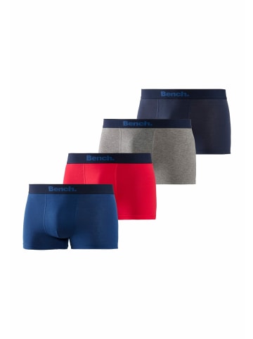 Bench Boxer in rot, blau, grau-meliert, navy