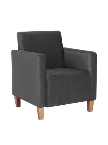 others SESSEL Karol Bezug Samtvelours Buche natur / anthrazit