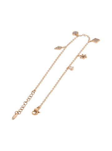 gaya Women Anklet in Rose Gold White