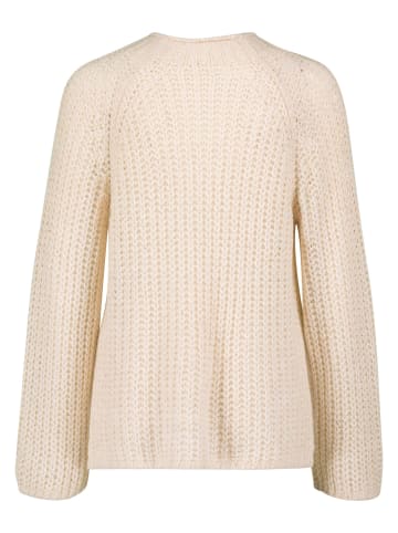 Zero  Pullover mit Stehkragen in Light Beige Melange