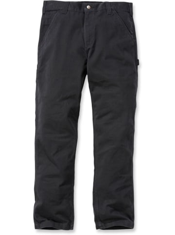 CARHARTT  Stoffhose "W. Twill Dungaree B324" in Schwarz