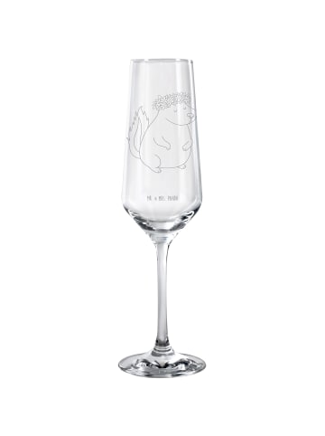 Mr. & Mrs. Panda Champagnerglas Stinktier  ohne Spruch in Transparent