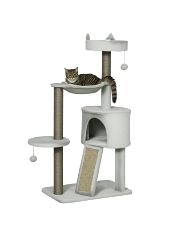 Pawhut Kratzbaum Hellgrau 60L x 40B x 113H cm