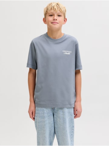 JACK & JONES Junior T-Shirt JORNORREBRO TYPO TEE CREW NECK JNR in tradewinds