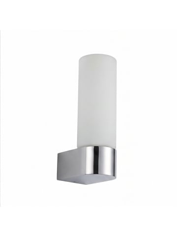 Licht-Erlebnisse Wandlampe (B)5 x (H)16.5 cm in Chrom Weiß