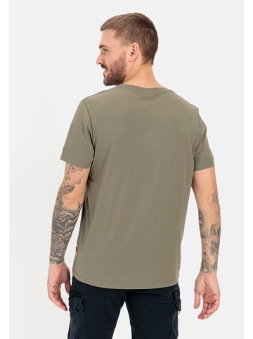 Camel Active Jersey T-Shirt aus zertifiziertem Organic Cotton in Khaki