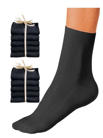 GO IN Basicsocken in 10x schwarz