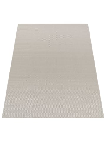 KADIMA DESIGN Teppich Kurzflor Unifarben Wohnzimmer in Creme