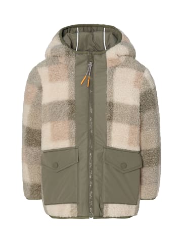 Noppies Winter Jacke Loja - Reversible in Check Pattern Medium Green