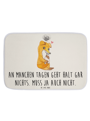 Mr. & Mrs. Panda Badvorleger Fuchs Depressionen mit Spruch in Weiß