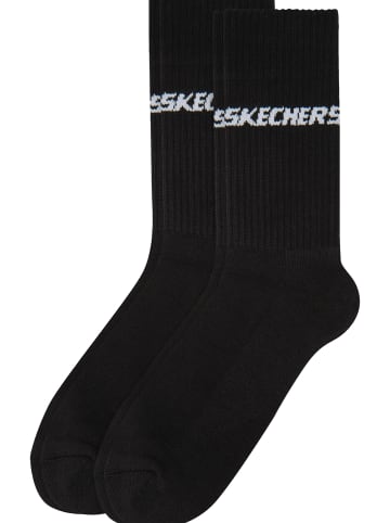 Skechers Tennissocken 6er Pack cushioned in Schwarz