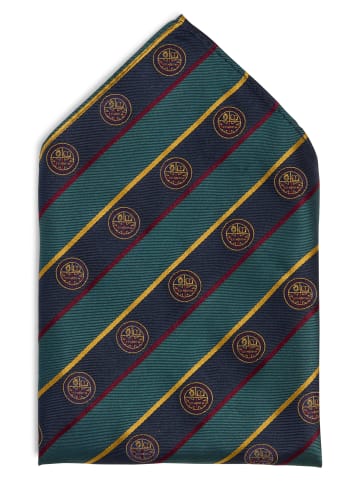 Finshley & Harding London Fliege und Einstecktuch in tanne marine - 0001