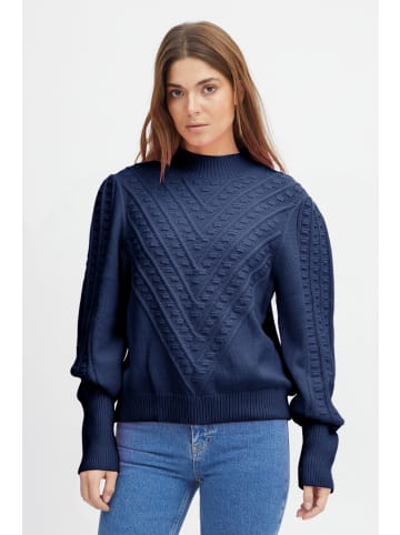 PULZ Jeans Strickpullover PZAMY - 50207167 in blau