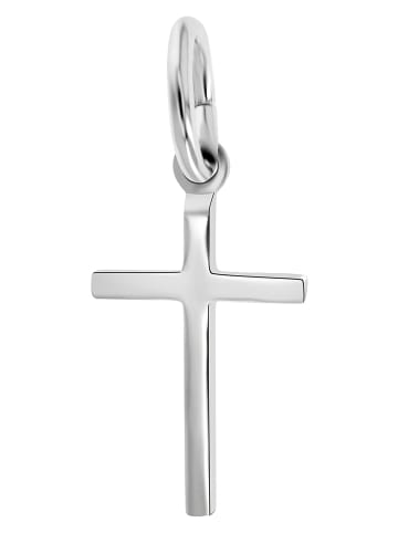 Adeliás Unisex Anhänger – Kreuz Kreuzanhänger aus 925 Silber in silber