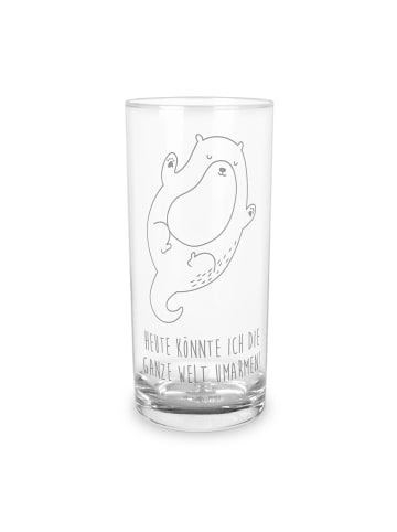 Mr. & Mrs. Panda Wasserglas Otter Umarmen mit Spruch in Transparent