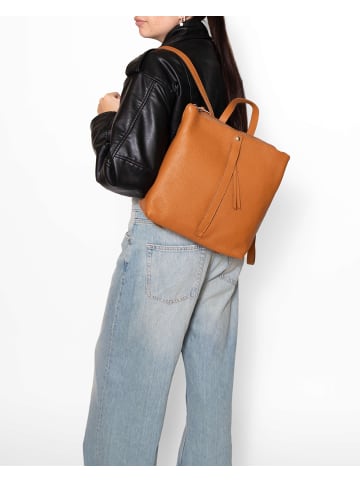Chiara Ferretti In einen Rucksack umwandelbare Handtasche in COGNAC