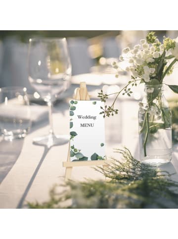 relaxdays 24 x Mini Staffelei in Natur