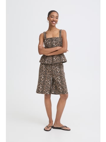 ICHI Ärmellose Bluse IHBROKES Tight fit in LEOPARD