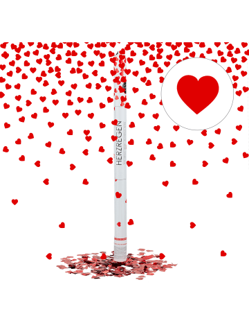 relaxdays 10x Partypopper in Rot