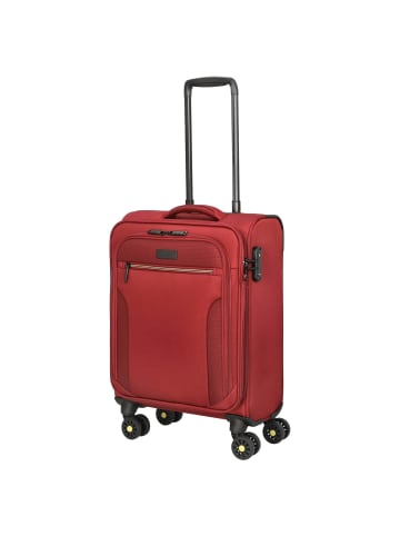 D&N Travel Line 9704 - 4-Rollen-Kabinentrolley S 55 cm (dark red) in dark red