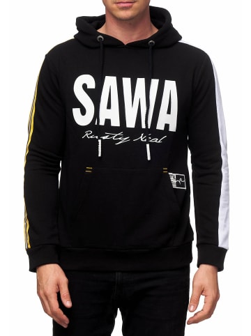 Rusty Neal Hooded Sweater Printed in Schwarz