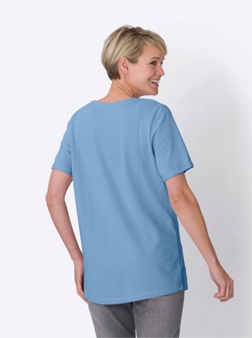 Sieh an! Longshirt in himmelblau