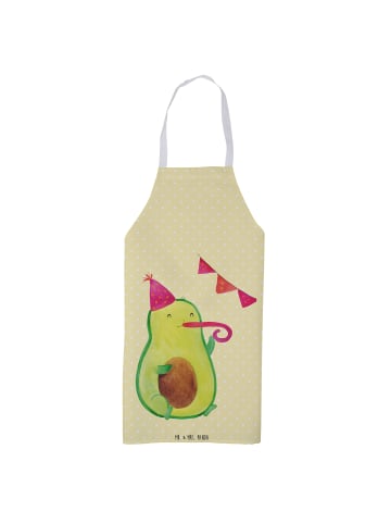 Mr. & Mrs. Panda Grillmeister-Schürze Avocado Party Zeit ohne Sp... in Gelb Pastell