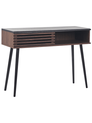 Beliani Konsolentisch PERTH in Braun/Schwarz - (W) 110 x (H) 80 x (L) 40 cm