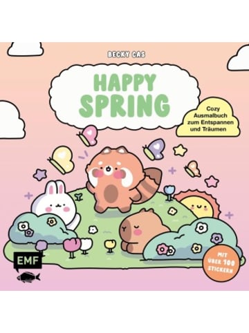 Michael Fischer Buch - Happy Spring - Cozy Ausmalbuch zum Entspannen und Träumen