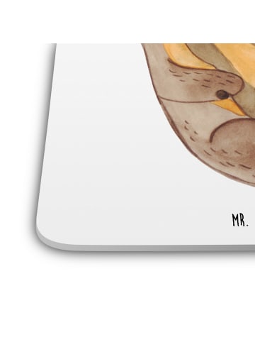 Mr. & Mrs. Panda Untersetzer für Gläser Otter Kind ohne Spruch in Weiß