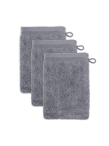 Möve Waschhandschuh Superwuschel 3er Pack in stone