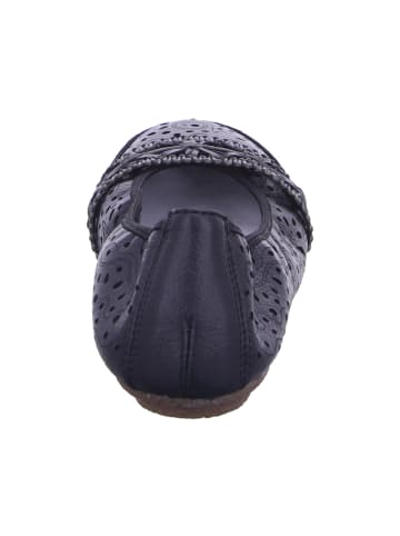 rieker Ballerinas in schwarz/graphit