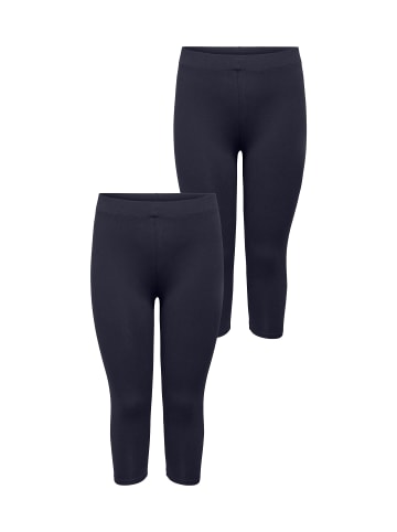 ONLY Carmakoma 2er-SET Leggings 3/4 Stretch Hose Übergrößen in Blau-2