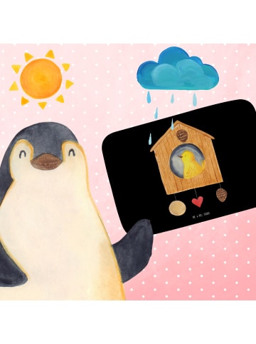 Mr. & Mrs. Panda Badvorleger Vogel Haus ohne Spruch in Schwarz