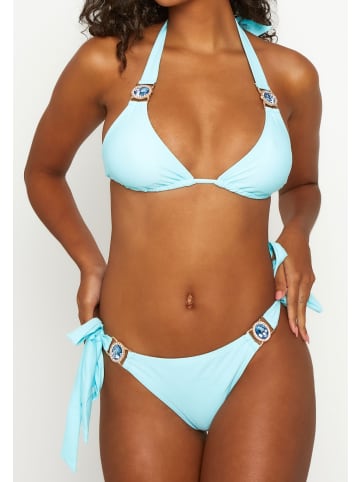Moda Minx Bikinioberteil Amour Triangel Top in Baby Blue