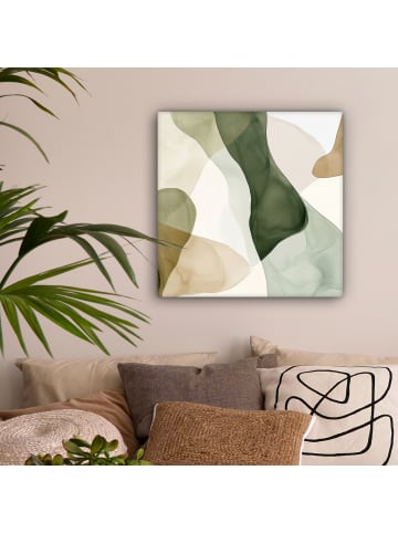 MuchoWow Leinwand Bilder Salbeigrün