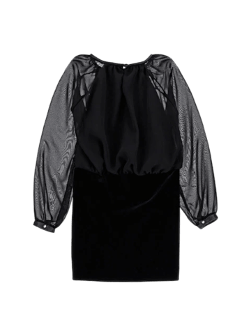 Monnalisa Kleid 41B910 Schwarz