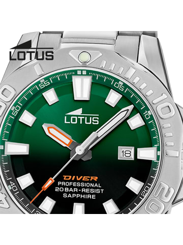 Lotus Chronograph-Armbanduhr Lotus Classic silber groß (ca. 44,5mm)