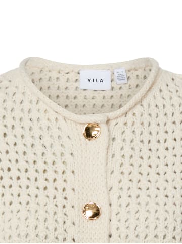 Vila Strickweste VIFiluca in beige - 0001
