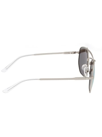 Sixty One Polarisierte Sonnenbrille "Stockton" in Silber/Gelb-Grün