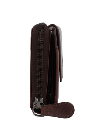 Greenburry Newport Geldbörse RFID Schutz Leder 14 cm coffee