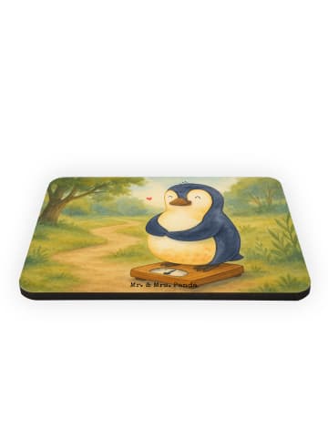 Mr. & Mrs. Panda Magnet Pinguin Diät Design ohne Spruch in Weiß