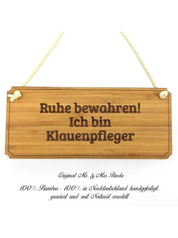 Mr. & Mrs. Panda Türschild Klauenpfleger mit Spruch in Keine Angabe