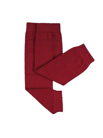 Hoppediz Beinstulpen Merino-Babystulpen in uni rot