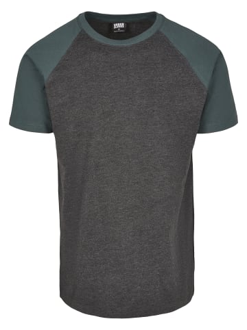 Urban Classics T-Shirt in charcoal/bottlegreen