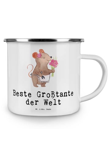 Mr. & Mrs. Panda Pott Maus Beste Großtante der Welt mit Spruch in Weiß