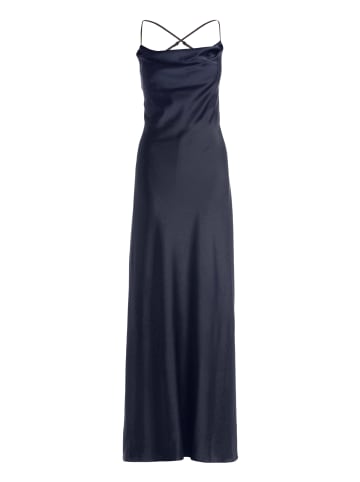 Vera Mont Abendkleid mit Wasserfallausschnitt in Night Sky