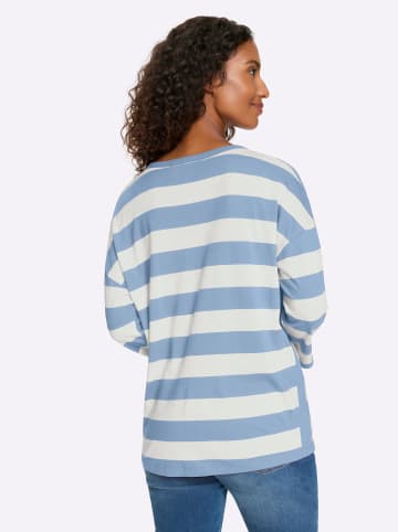 Heine Ringelshirt in eisblau-weiß-geringelt