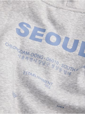 JJXX Kapuzensweatshirt Oversize Fit Jxnelly in light grey melange