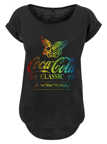 F4NT4STIC Long Cut T-Shirt Coca Cola Ombre Graphic in schwarz
